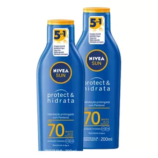 Kit 2 Protetores Solar Protect & Hidrata Fps70 200ml Nivea