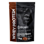 Whey Protein Concentrado 1Kg Chocolate Belga  Soldiers Nutrition