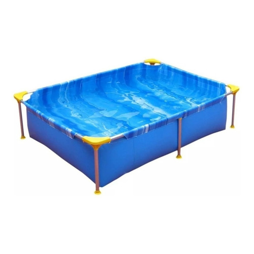Pileta estructural rectangular Piletin 200x140x50 con capacidad de 1400 litros de 200cm de largo x 140cm de ancho  azul