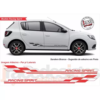 Adesivo Faixa Lateral Sandero Rs Racing Spirit Frete Grátis