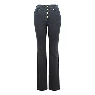 Jeans Rectos Mujer Trece Cielos Mezclilla Stretch