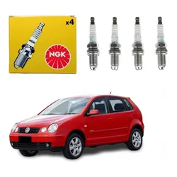  Jogo Velas Ngk Polo 1.0 16v 2002 A 2003