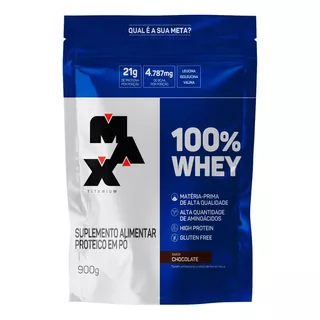 100% Whey Refil 900g Sabor Chocolate Vf