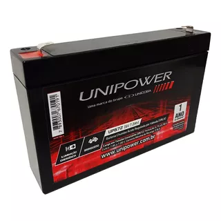 Bateria Selada 6v 7,2ah  - Unipower - Carro, Moto Eletrica