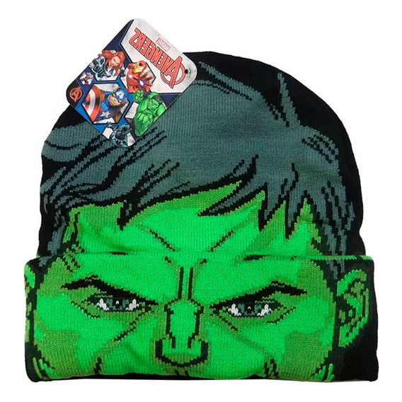 Gorro De Lana Niño Infantil Marvel Hulk Y Spiderman