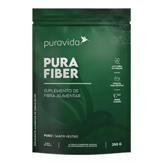Fibra Alimentar Pura Fiber Puravida 250g Original + Nfe