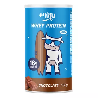 Whey Protein Tradicional 450g Mais Mu Sabor Chocolate