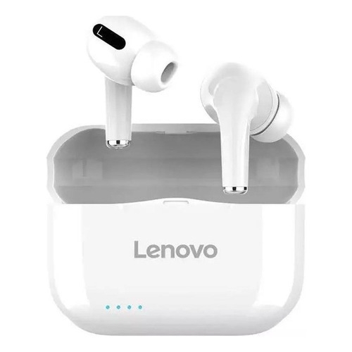 Audífonos in-ear inalámbricos Lenovo LivePods LP1S blanco con luz LED