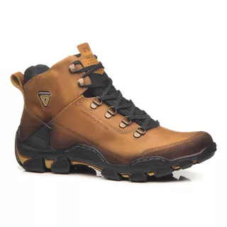 Borcegos Hombres Trekking Cuero 150059-01 Pegada Oficial