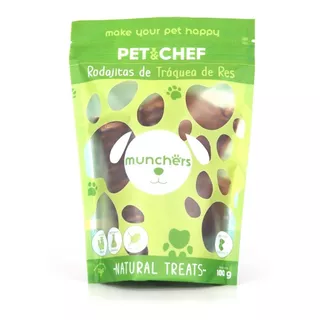 Premio 100% Natural Traquea De Res 100g Pet&chef Perro Gato