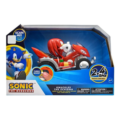 Sonic Knuckles Cuatrimoto The Echidna Radio Control Nkok Color Rojo