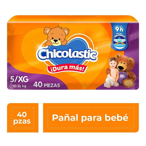 Pañales Chicolastic Etapa 5 Unisex 40 Piezas