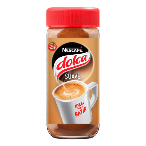 Café instantáneo suave Nescafé Dolca sin TACC frasco 50 g