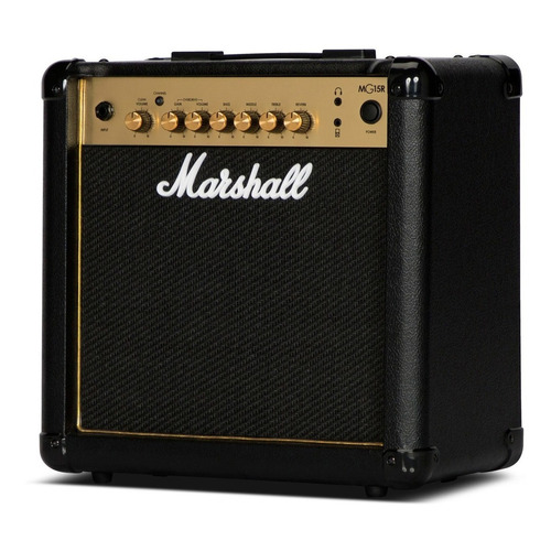 Amplificador Marshall Mg Gold Mg15r Para Guitarra 15w Color Negro/Dorado