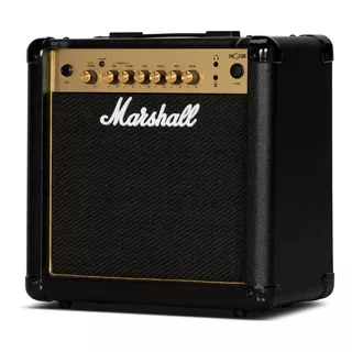 Amplificador Marshall Mg Gold Mg15r Para Guitarra 15w Color Negro/dorado