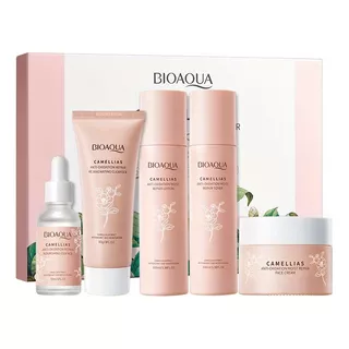 Set 5pz Kit Facial Camellias Bioaqua Antioxidante