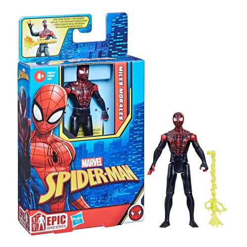 Figura De Acción Marvel Epic Hero Series Miles Morales +3