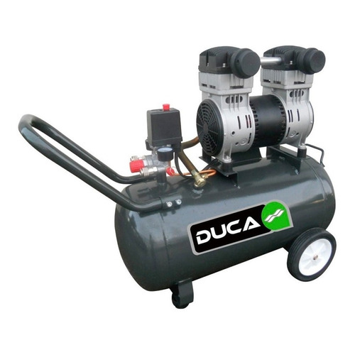 Compresor de aire eléctrico portátil Duca 69370108 50L 2hp 220V 50Hz negro