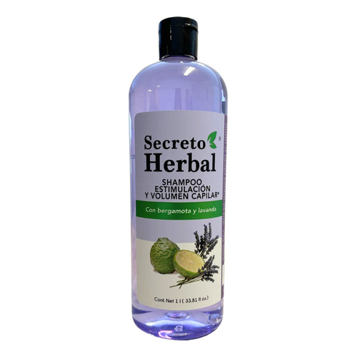  Shampoo Secreto Herbal Bergamota Y Lavanda Volumen Capilar 1L