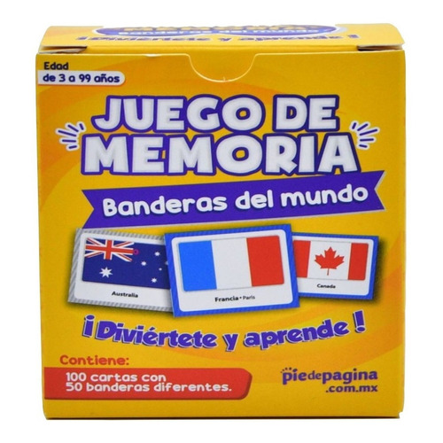 Juego De Memoria De Banderas Del Mundo