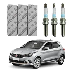  Jogo Velas Mopar Fiat Argo 1.0 6v 3 Cilindros 2017 A 2021