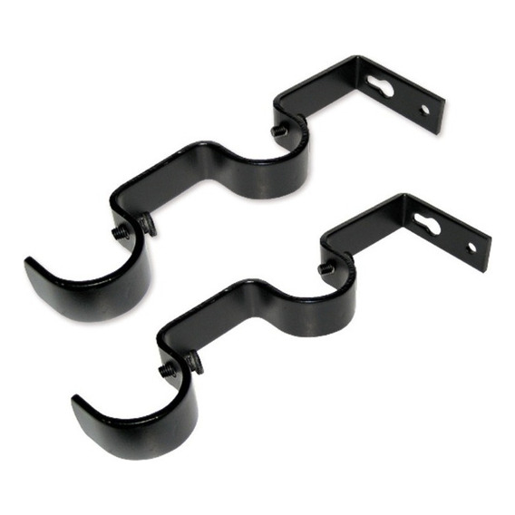 Pack De 2 Unidades Soporte Doble Muro De Metal 19/28 Mm