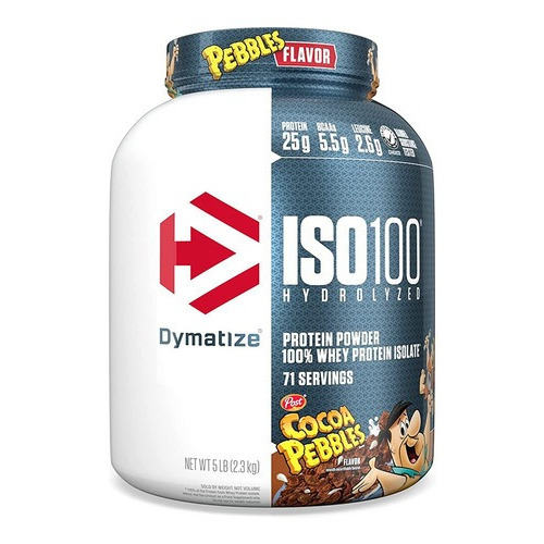 Proteína de suero hidrolizada Iso 100, 2,2 kg, sabor Dymatize Cocoa Pebbles