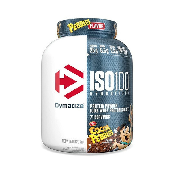 Proteína de suero hidrolizada Iso 100, 2,2 kg, sabor Dymatize Cocoa Pebbles