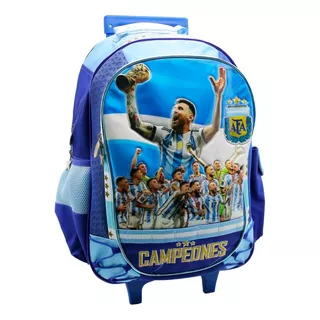 Mochila Con Carro Cresko 18  Seleccion Messi Afa Campeones