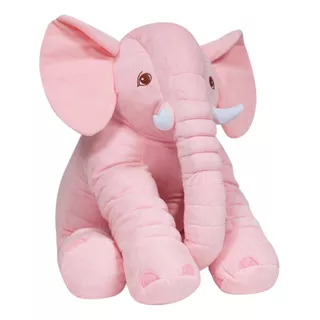 Almofada Elefante Gigante 60cm Rosa 7562 Buba