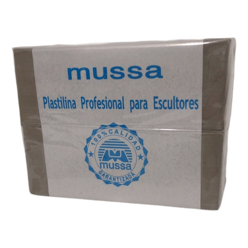 Plastilina Profesional Para Escultor 400 Gramos Color Gris