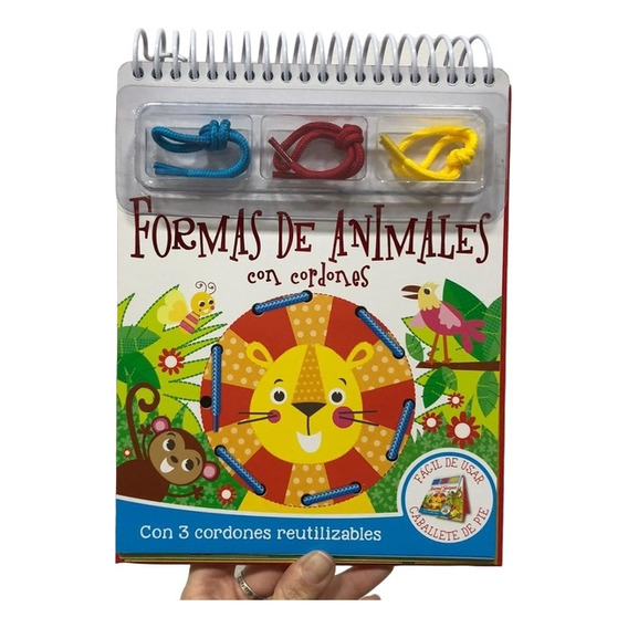 Libro Formas Con Cordones Para Niños Manolito Book