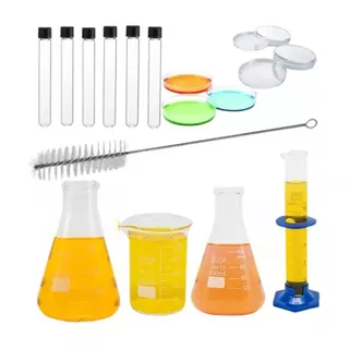Kit Vidrarias Laboratórios Escolares Escolar Química Básico