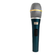 Microfone Kadosh K-98 Dinâmico  Hipercardióide Azul/prateado