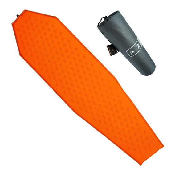 Colchoneta Autoinflable Nautika Ziggy Azteq Camping Trekking Color Naranja