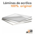  Lamina Acrílico Transparente Original 3mm De 30x20 Cm 