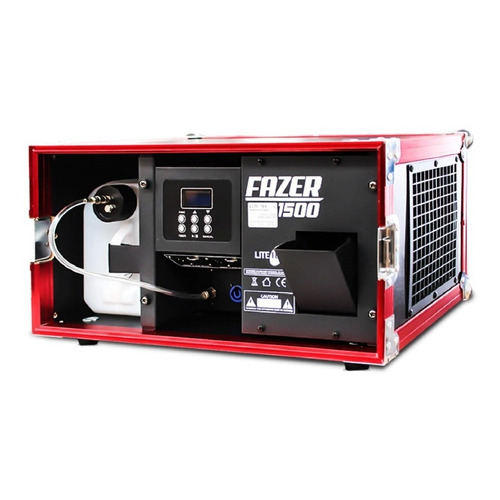 Máquina de humo Lite Tek Fazer 1500 color negro/rojo 120V