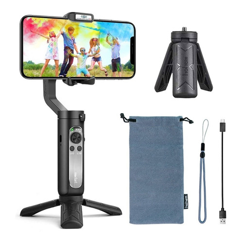 Estabilizador de teléfono celular Hohem Gimbal Isteady Xe de 3 ejes, color negro