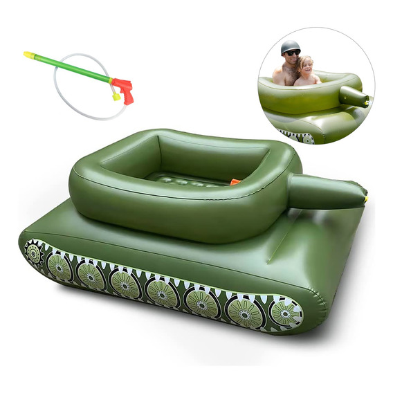 Flotador Inflable Albercas Tanque Juguete Con Lanzador Agua