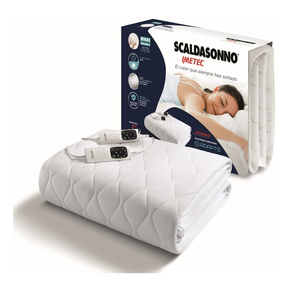 Calientacama Scaldasonno Maxi Super King 200x200 Poliester Color Blanco
