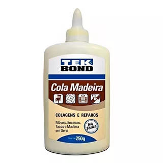 Cola Para Madeira Tek Bond 250gr Colagens E Reparos