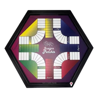 Parques Magnetico Doble Cara 6 Y 4 Puestos Pequeño Parchis