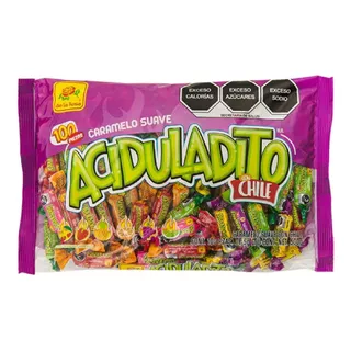 Caramelo Suave De La Rosa Aciduladitos Chile 500g 100 u