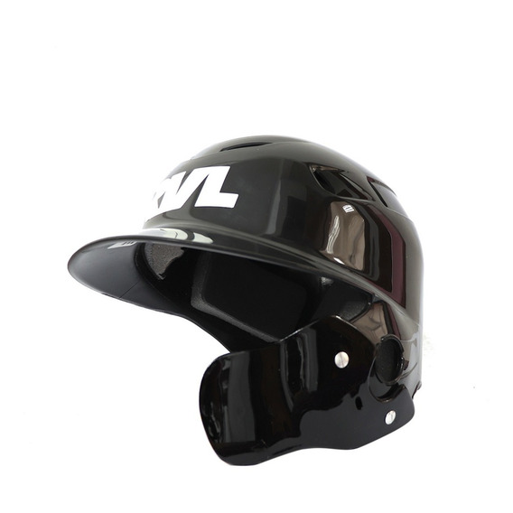 Casco Beisbol Rvl Una Oreja Negro Protector Mandibula Adulto