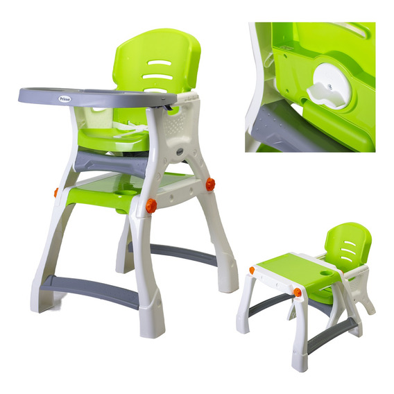 Silla Periquera Bebe Prinsel Caddy 2 En 1 Mesa Actividades