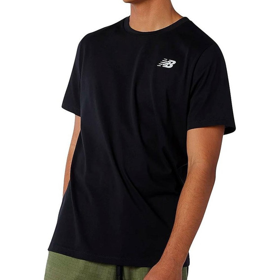 Camiseta New Balance Heathertech Tee Para Hombre-negro