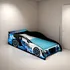 Cama Auto Para Niños 1 Plaza Infantil Diseño Moderno Drift Azul