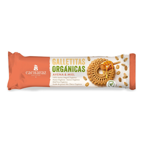 Galletita Cachafaz  Orgánicas  avena y miel 170 g