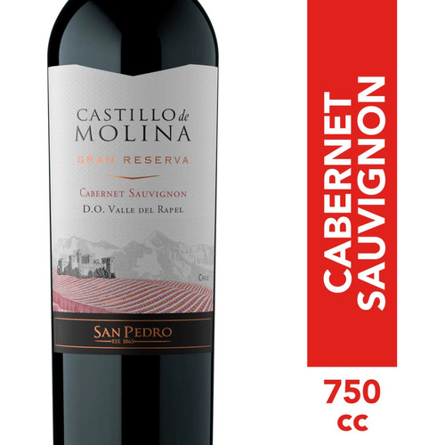 Vino Castillo De Molina G. Reserva Cabernet Sauvignon 750cc