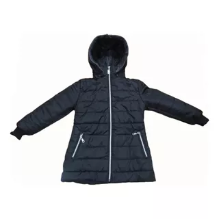 Campera Abrigo Con Polar Capucha Desmontable Niño Niña